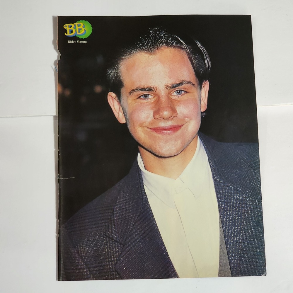 Rider Strong Jason James Richter double-sided pinup poster clipping vintage 8x10